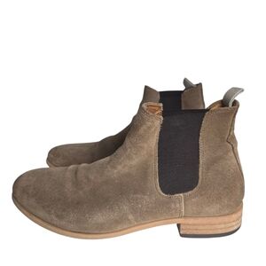 Shoe The Bear Dev Suede Chelsea Boot Brown Taupe Men's Size 42/US 9